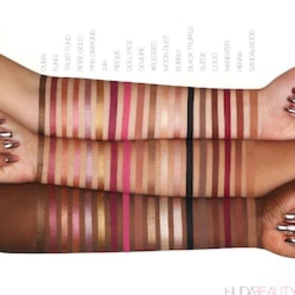 Huda Rose Gold Remastered Eyeshadow Palette revised collection necessary colors - Picture 6 of 10